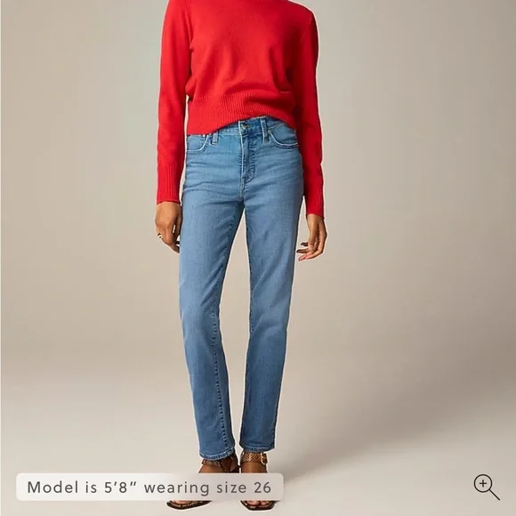J.Crew NWT Mid-rise slim jean in 2003 super-stretch in remi kara wash - Picture 2 of 6